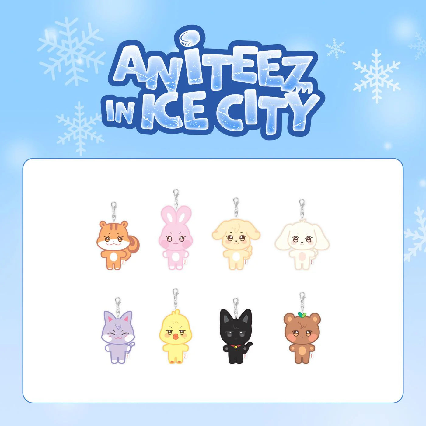 ATEEZ - 2024 ANITEEZ Pop-Up Plush Keyring / ANITEEZ IN ICE CITY / Official Merchandise