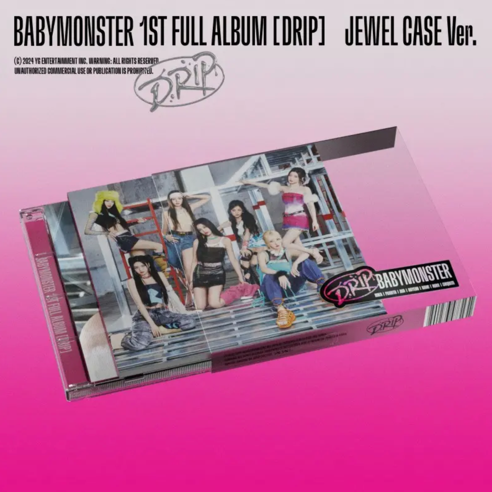 BABYMONSTER - 1st Album 'DRIP' (Jewel case ver.)
