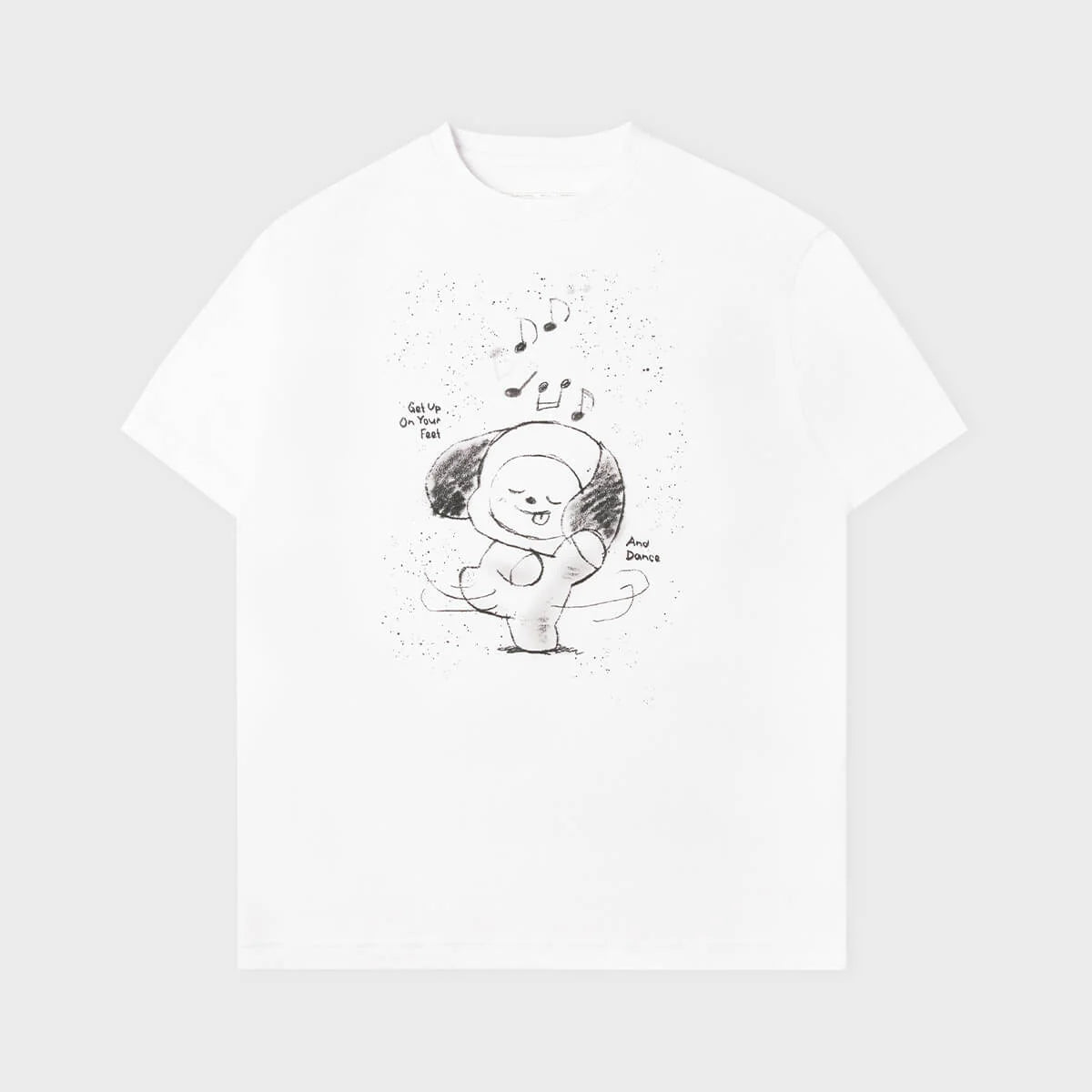 BT21 - CHIMMY Basic Street T-Shirt White / Official Merchandise
