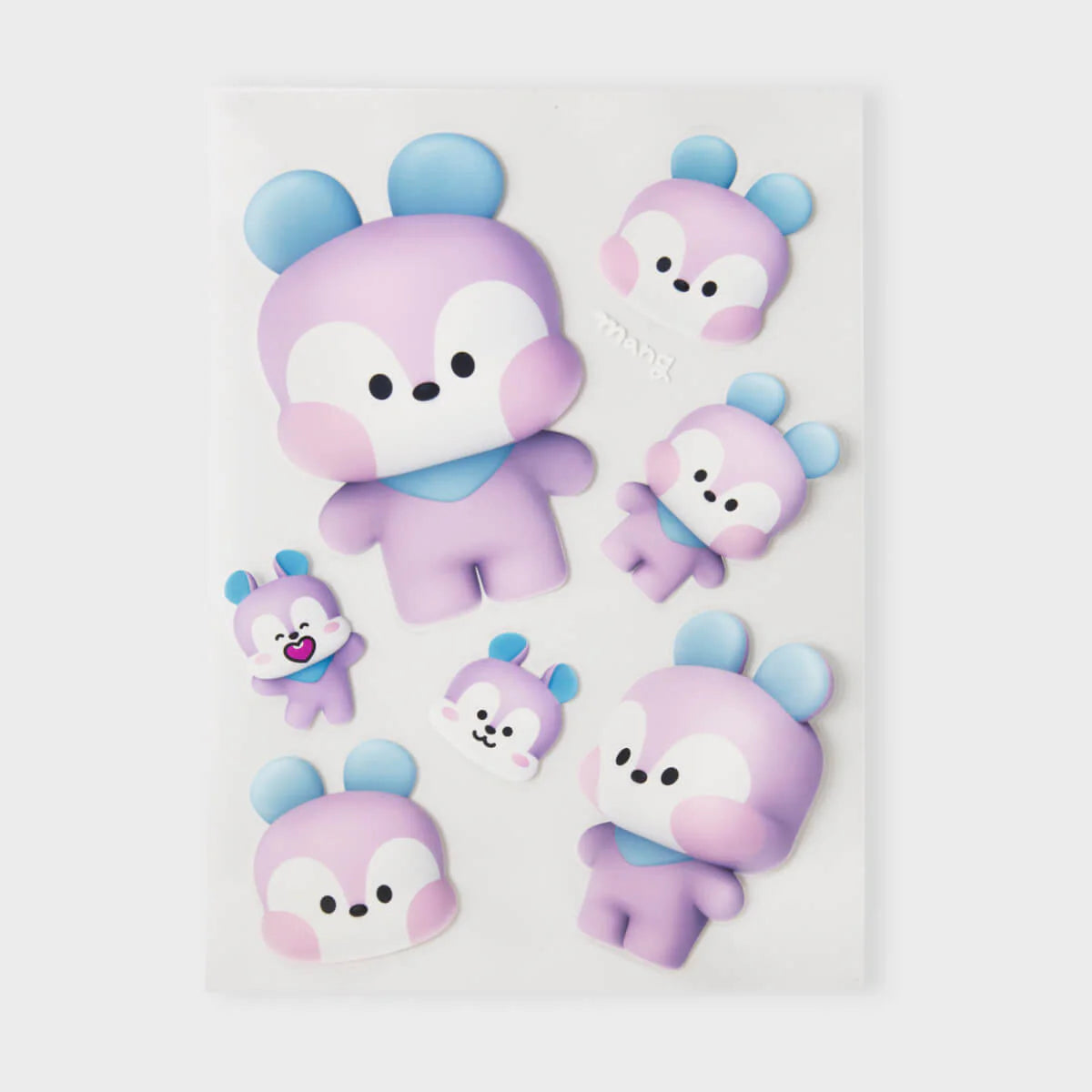 BT21 - BIG & TINY Edition Removable Stickers / Official Merchandise