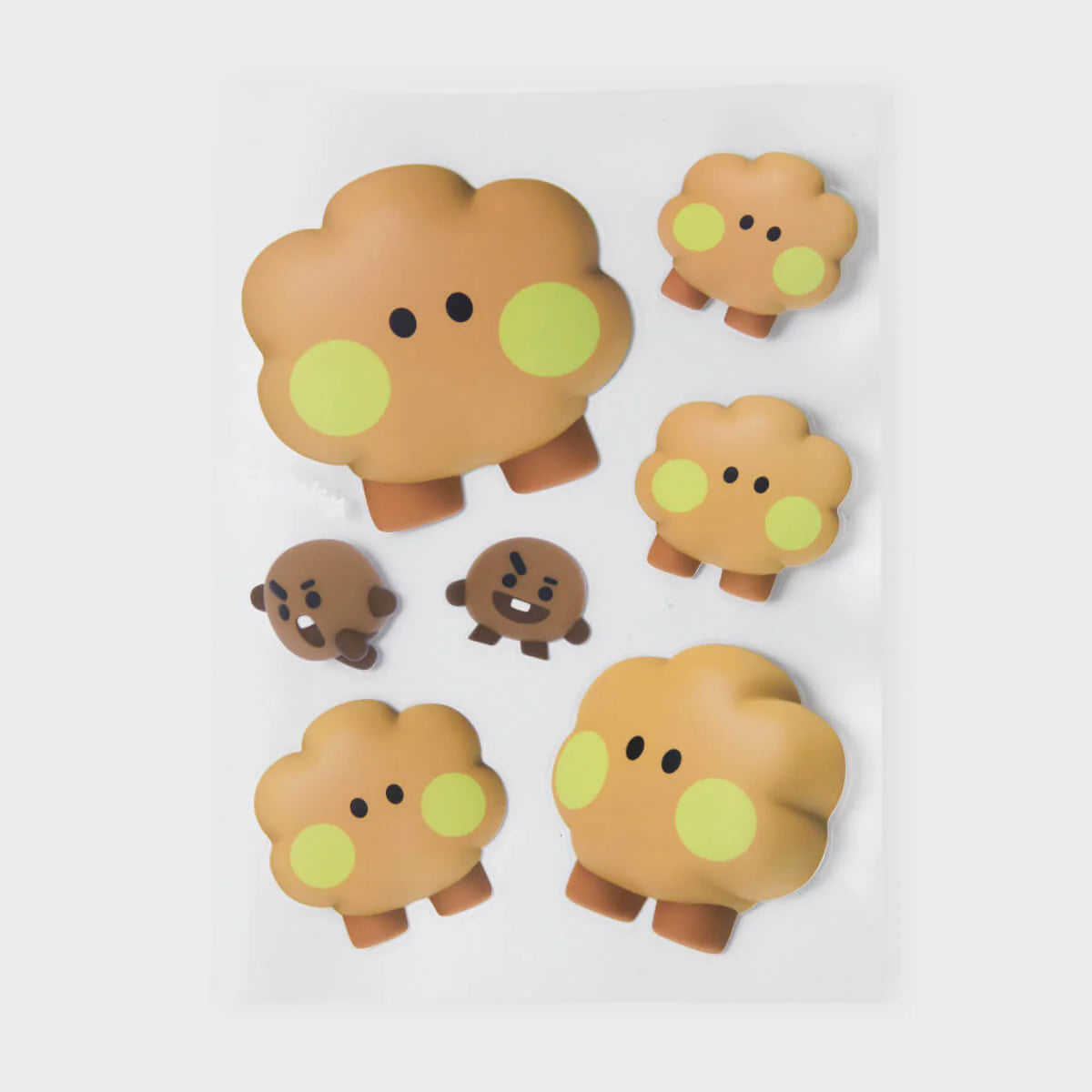 BT21 - BIG & TINY Edition Removable Stickers / Official Merchandise