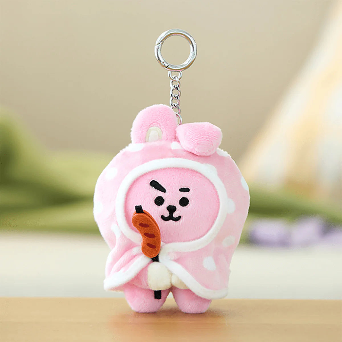 BT21 - Campfire Blanket Plush Keyring / Official Merchandise