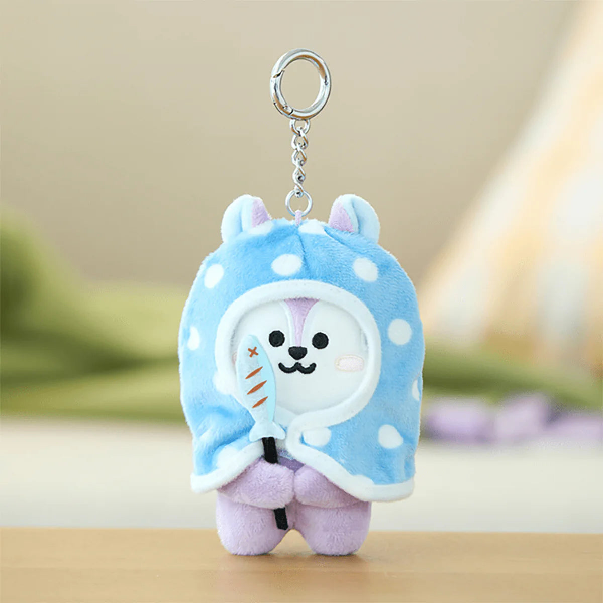 BT21 - Campfire Blanket Plush Keyring / Official Merchandise