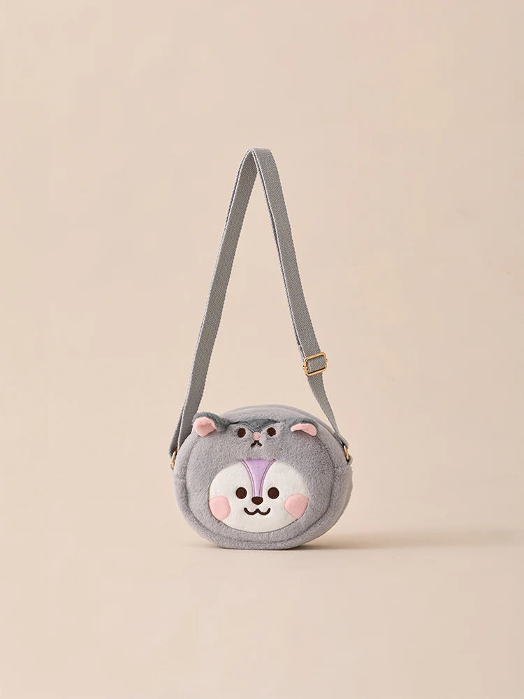 BT21 - FUR FACIAL CROSSBAG / Official Merchandise