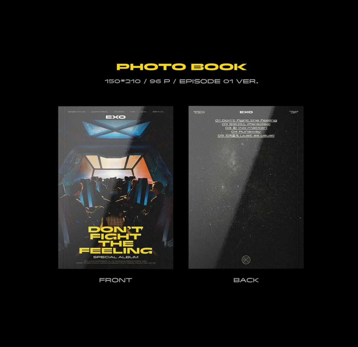 EXO - Special Album 'DON'T FIGHT THE FEELING' (Photobook ver.)