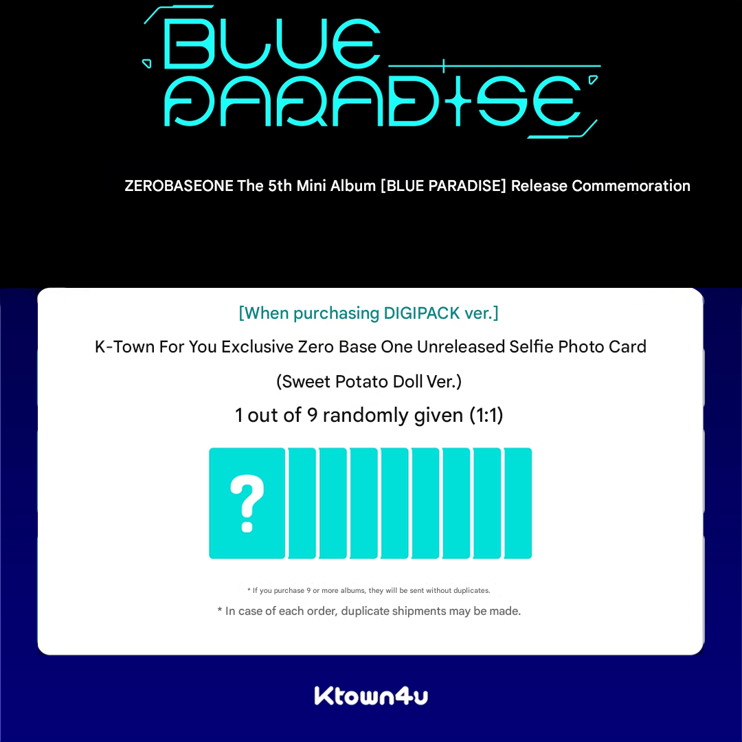 ZEROBASEONE - 5th Mini Album 'BLUE PARADISE' (Digipack Ver.)
