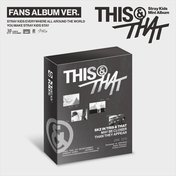 Stray Kids - 10th Mini Album 'THIS & THAT' (FANS ALBUM ver.)