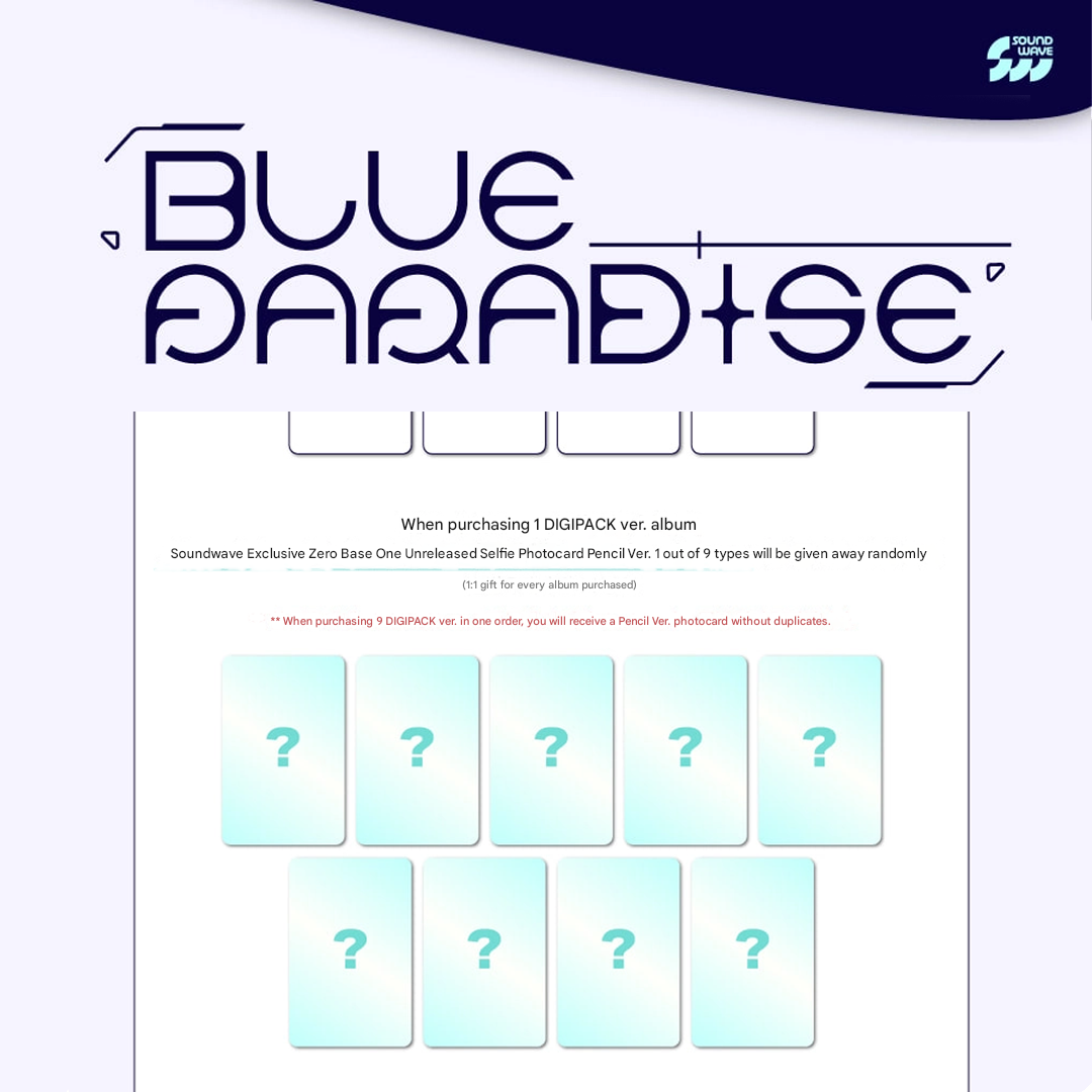 ZEROBASEONE - 5th Mini Album 'BLUE PARADISE' (Digipack Ver.)