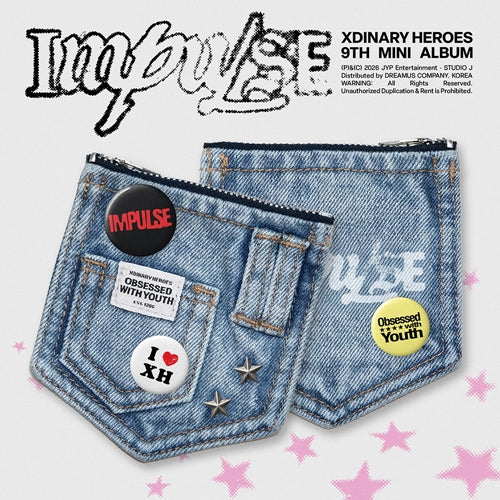 Xdinary Heroes - 9th Mini Album 'IMPULSE' (DENIM POUCH ver.)