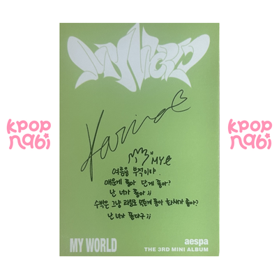 [PC] aespa - Karina 'MY WORLD' (POSTER ver.)