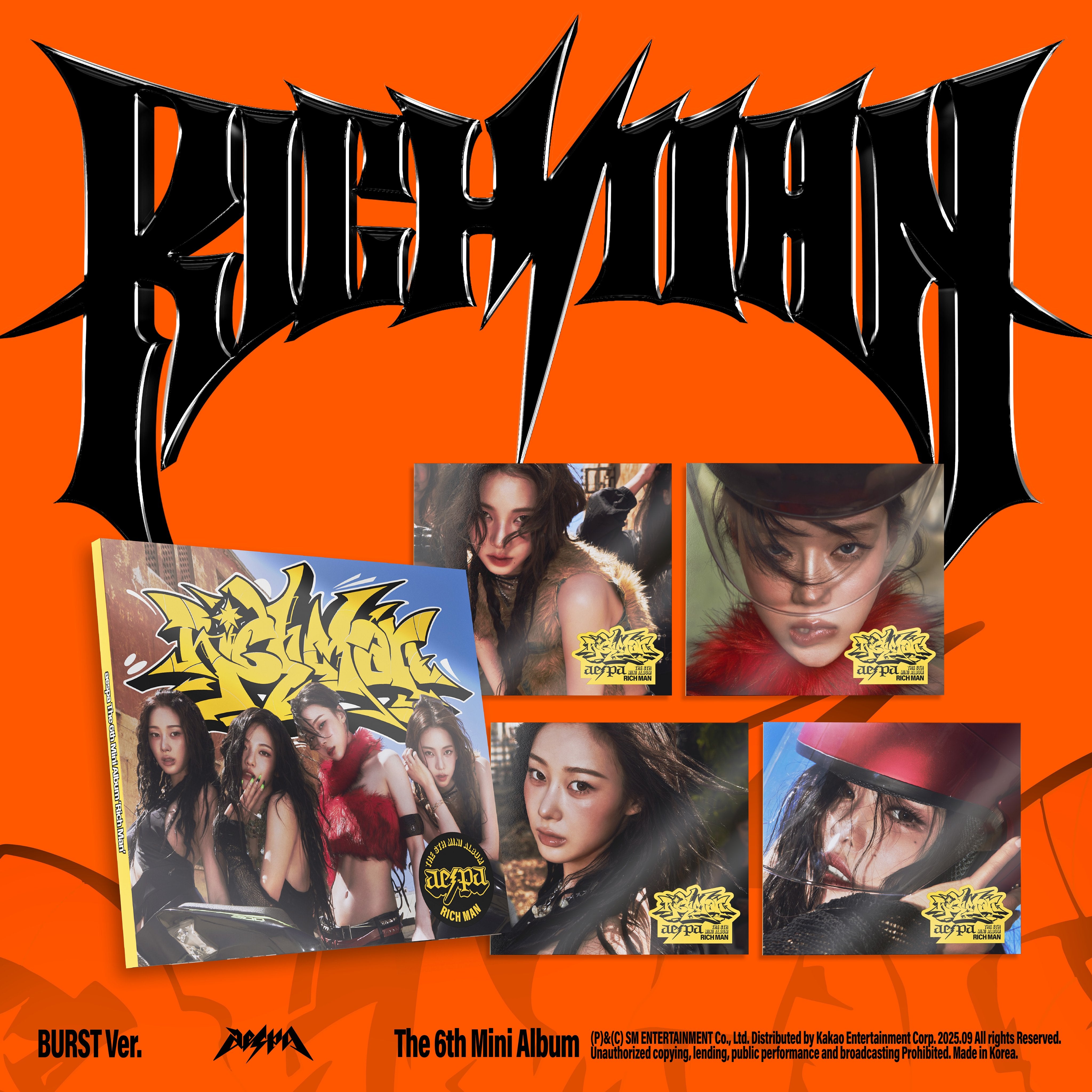 [PRE-ORDER] aespa - 6th Mini Album 'Rich Man' (BURST ver.)