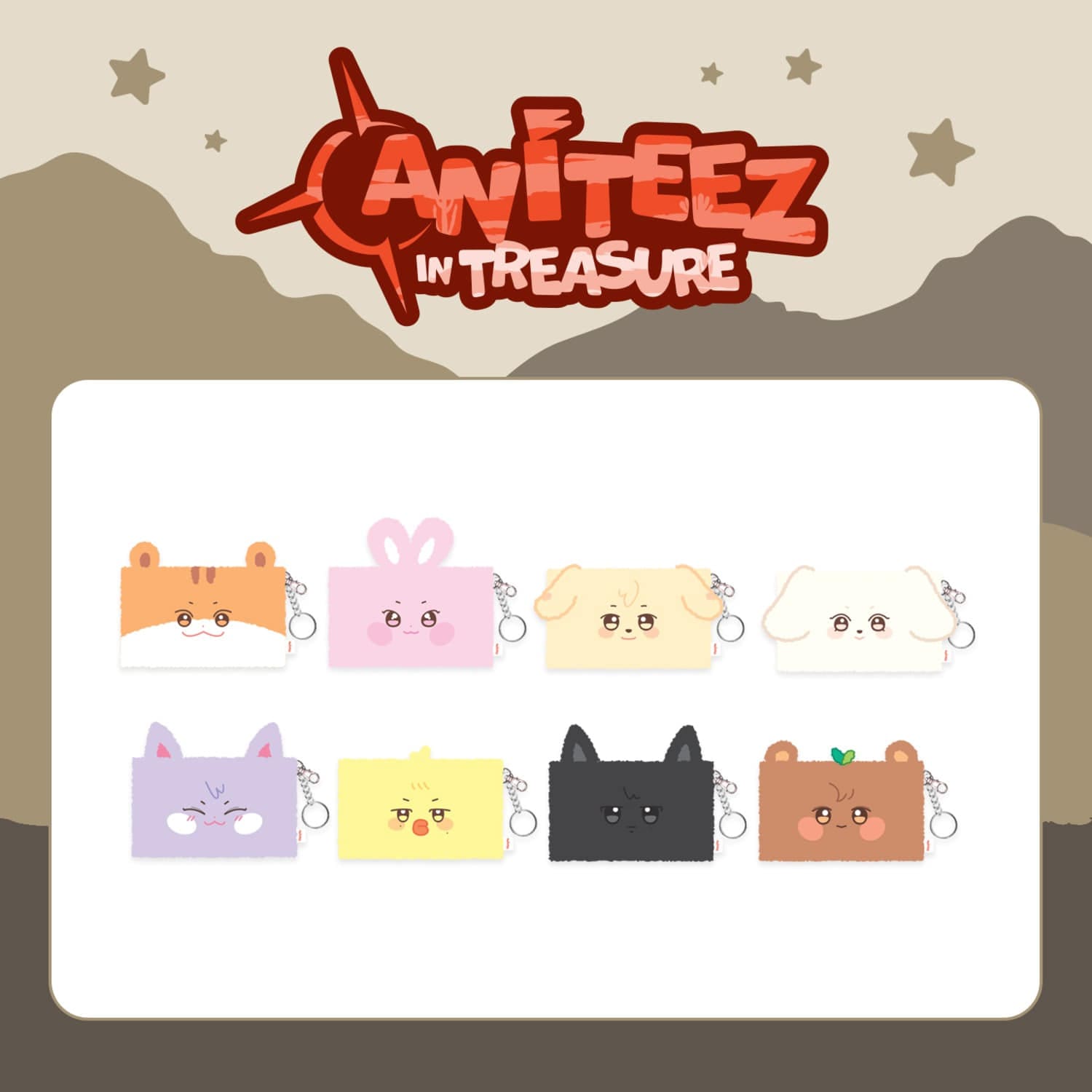 ATEEZ - 2025 FABRIC POUCH / ANITEEZ IN TREASURE / Official Merchandise