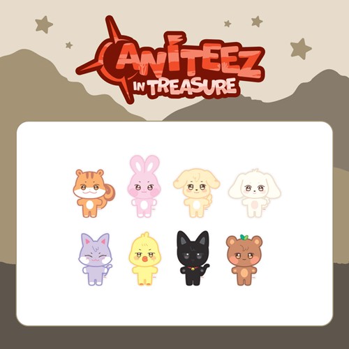 ATEEZ - 2025 ANITEEZ Plush Doll / ANITEEZ IN TREASURE / Official Merchandise