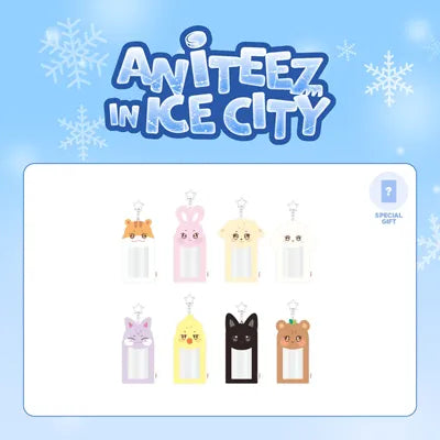 ATEEZ - 2024 ANITEEZ Plush Photocard Holder Keyring / ANITEEZ IN ICE CITY / Official Merchandise