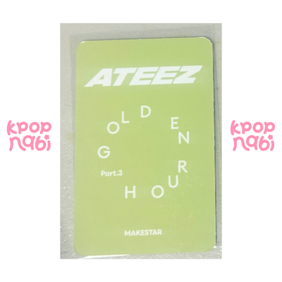 [PC] ATEEZ - Mingi 'GOLDEN HOUR : PART 3' MAKESTAR POB (DINOSAUR ver.)
