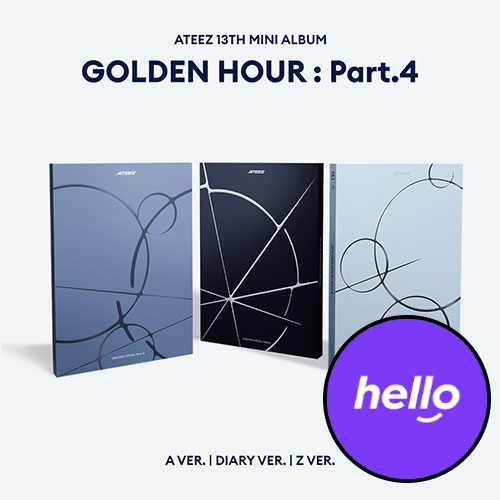 [PRE-ORDER] [HELLOLIVE POB] ATEEZ - 13th Mini Album 'GOLDEN HOUR : Part 4'