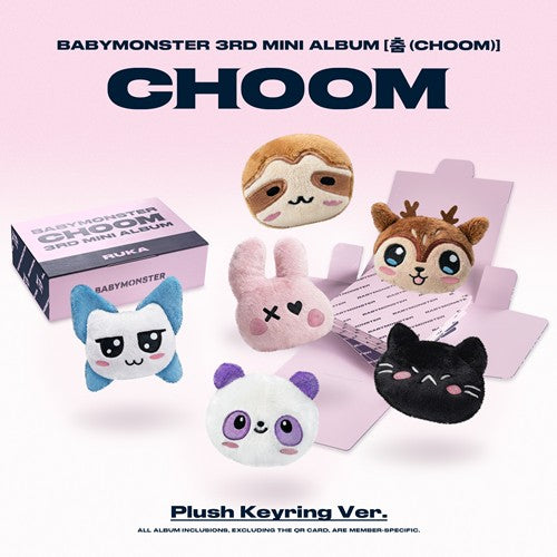 BABYMONSTER - 3rd Mini Album 'CHOOM' (Plush Keyring ver.)
