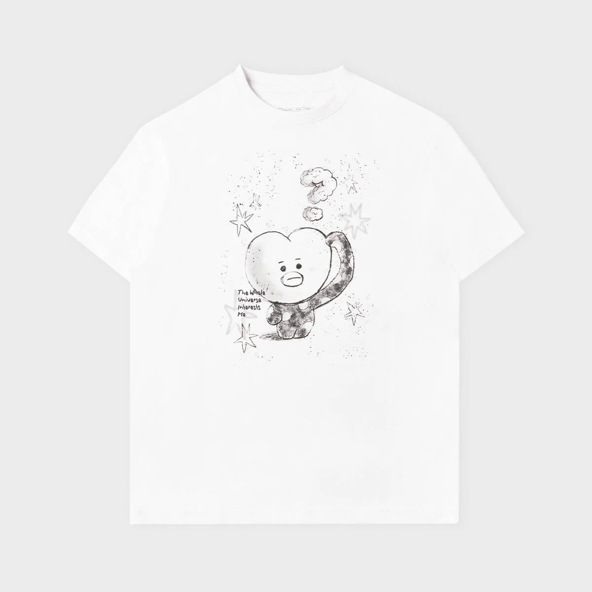 BT21 - TATA Basic Street T-Shirt White / Official Merchandise