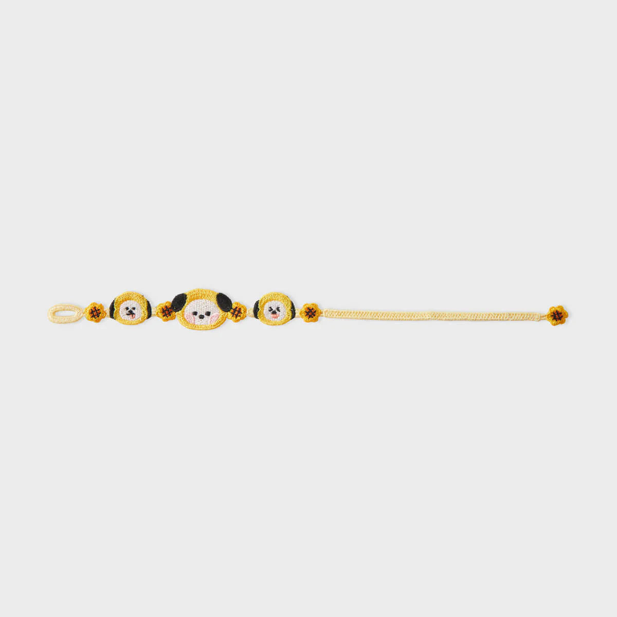 BT21 - BIG & TINY Embroidery Patch Bracelet / Official Merchandise
