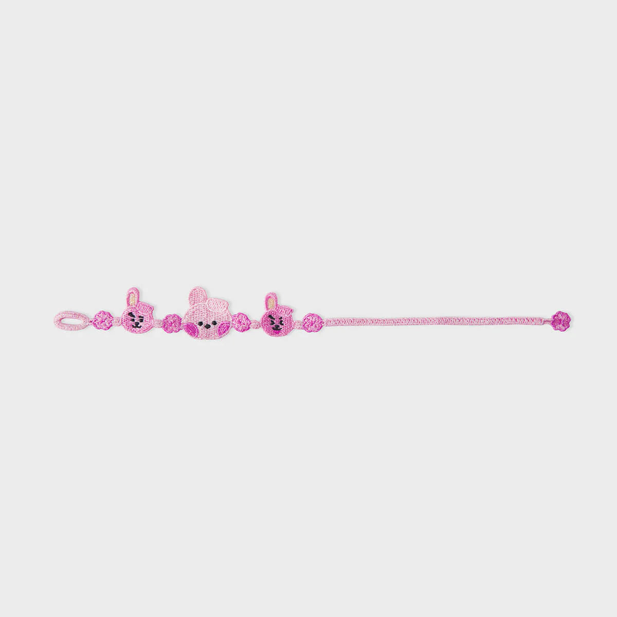 BT21 - BIG & TINY Embroidery Patch Bracelet / Official Merchandise
