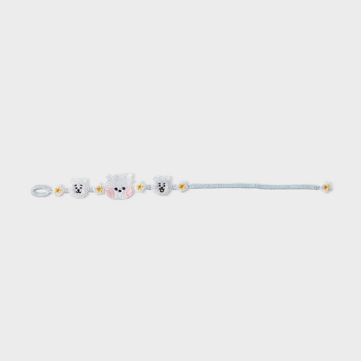 BT21 - BIG & TINY Embroidery Patch Bracelet / Official Merchandise