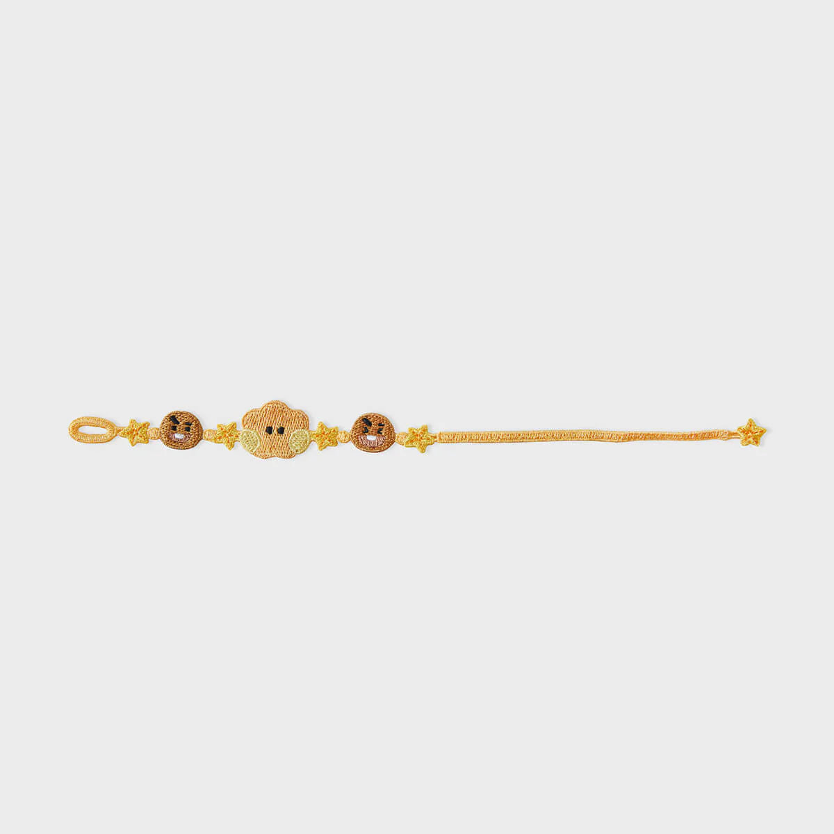 BT21 - BIG & TINY Embroidery Patch Bracelet / Official Merchandise