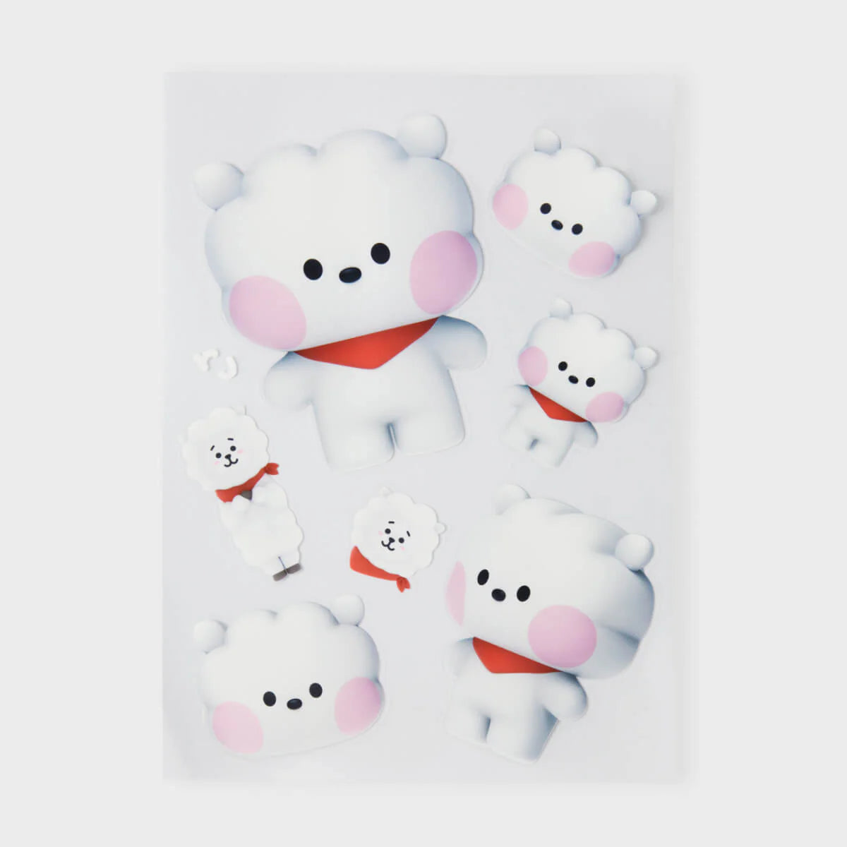 BT21 - BIG & TINY Edition Removable Stickers / Official Merchandise