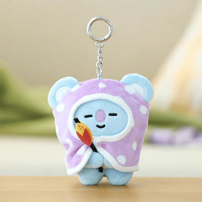 BT21 - Campfire Blanket Plush Keyring / Official Merchandise