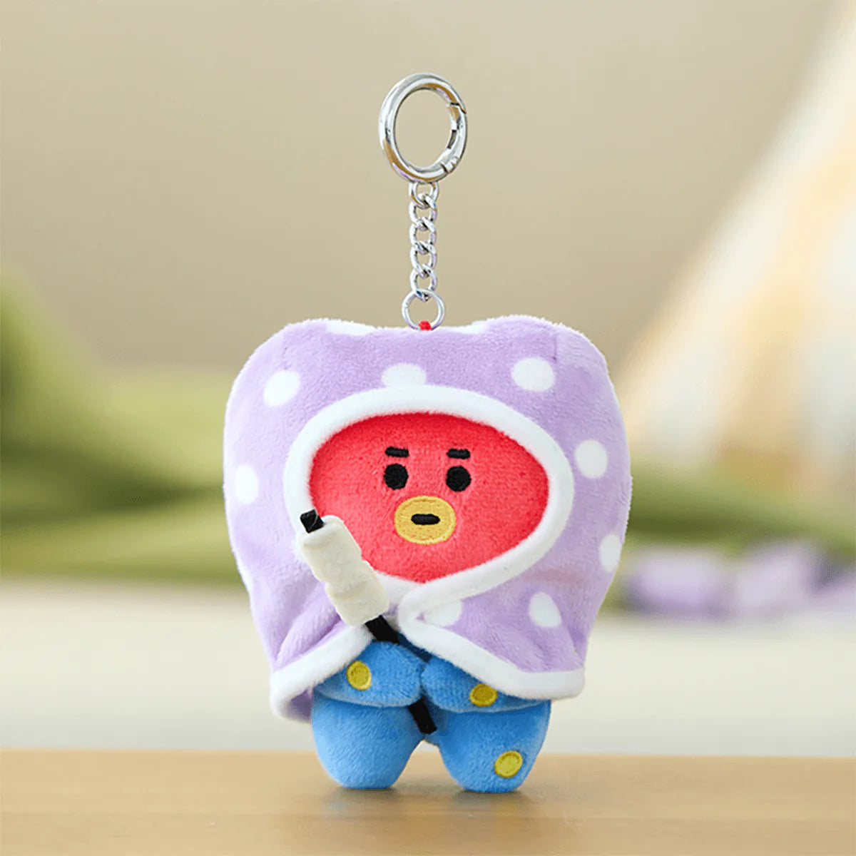 BT21 - Campfire Blanket Plush Keyring / Official Merchandise