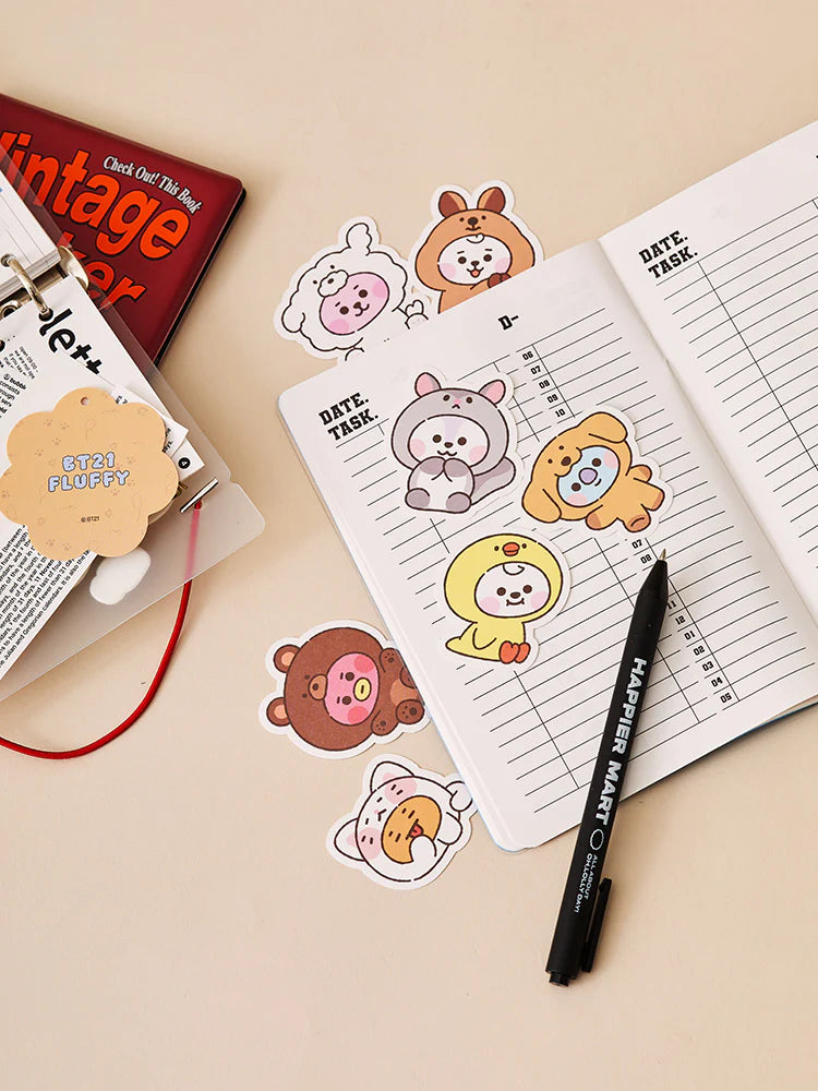 BT21 - Fluffy Baby Sticker Set / Official Merchandise