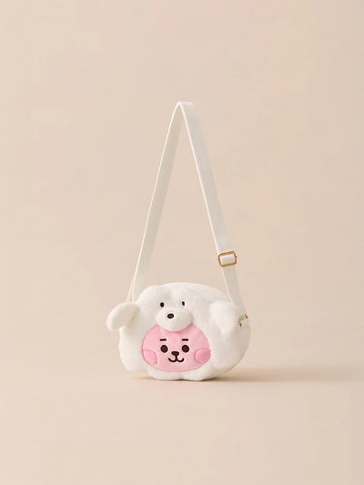 BT21 - FUR FACIAL CROSSBAG /  Official Merchandise