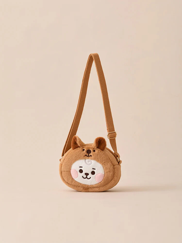 BT21 - FUR FACIAL CROSSBAG /  Official Merchandise