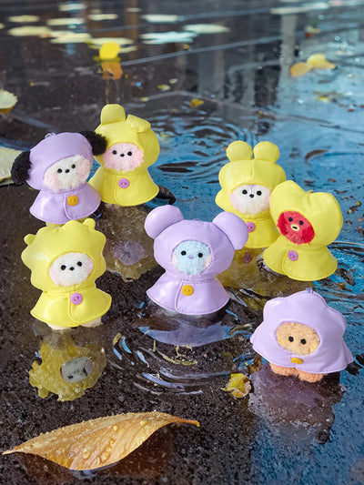 BT21 - mini minini Rainy Day Plush Keyring / Official Merchandise