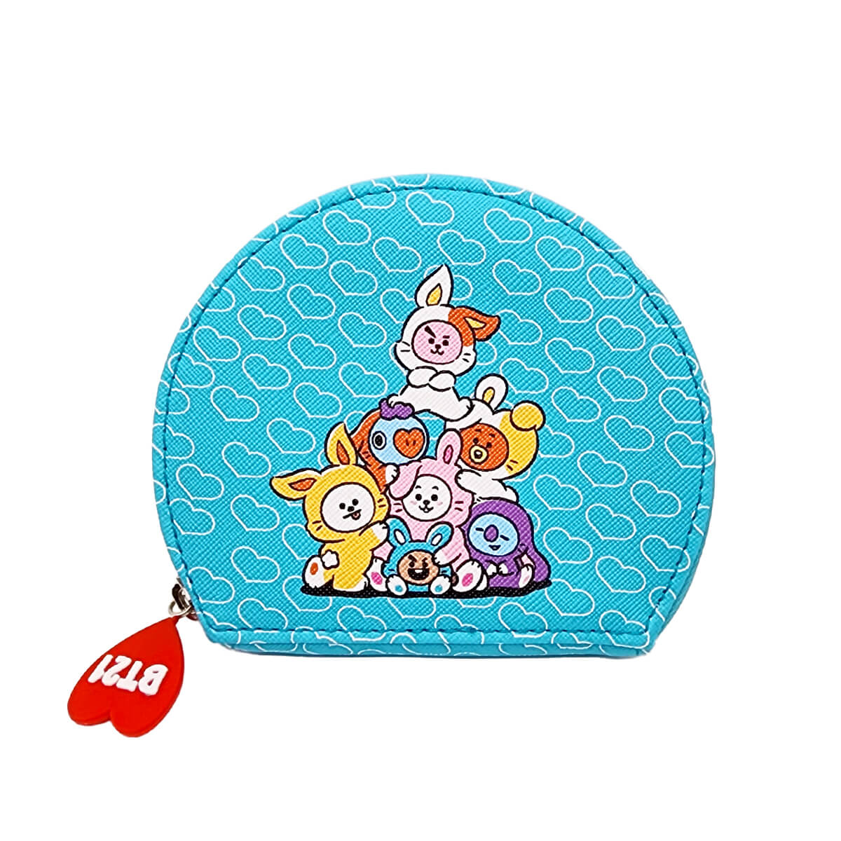 BT21 - Rabbit Round Coin Purse Pouch / Official Merchandise