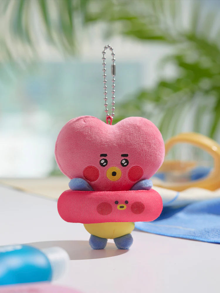 BT21 - Summer Splash Plush Keyring / Official Merchandise