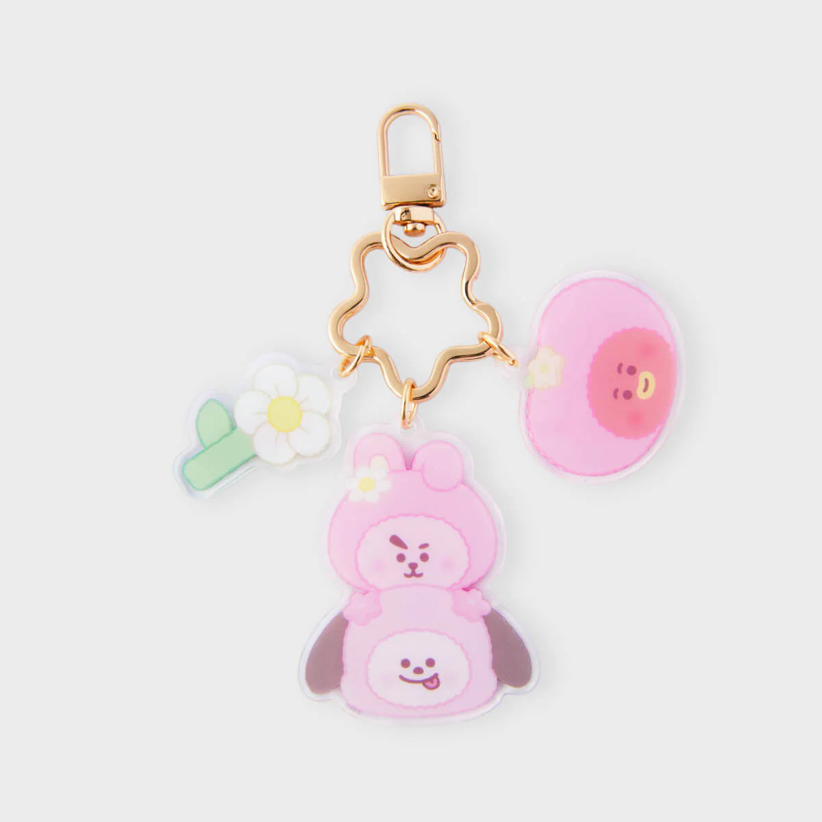 BT21 - SPRING DAYS Acrylic Keyring Ver. 1  / Official Merchandise
