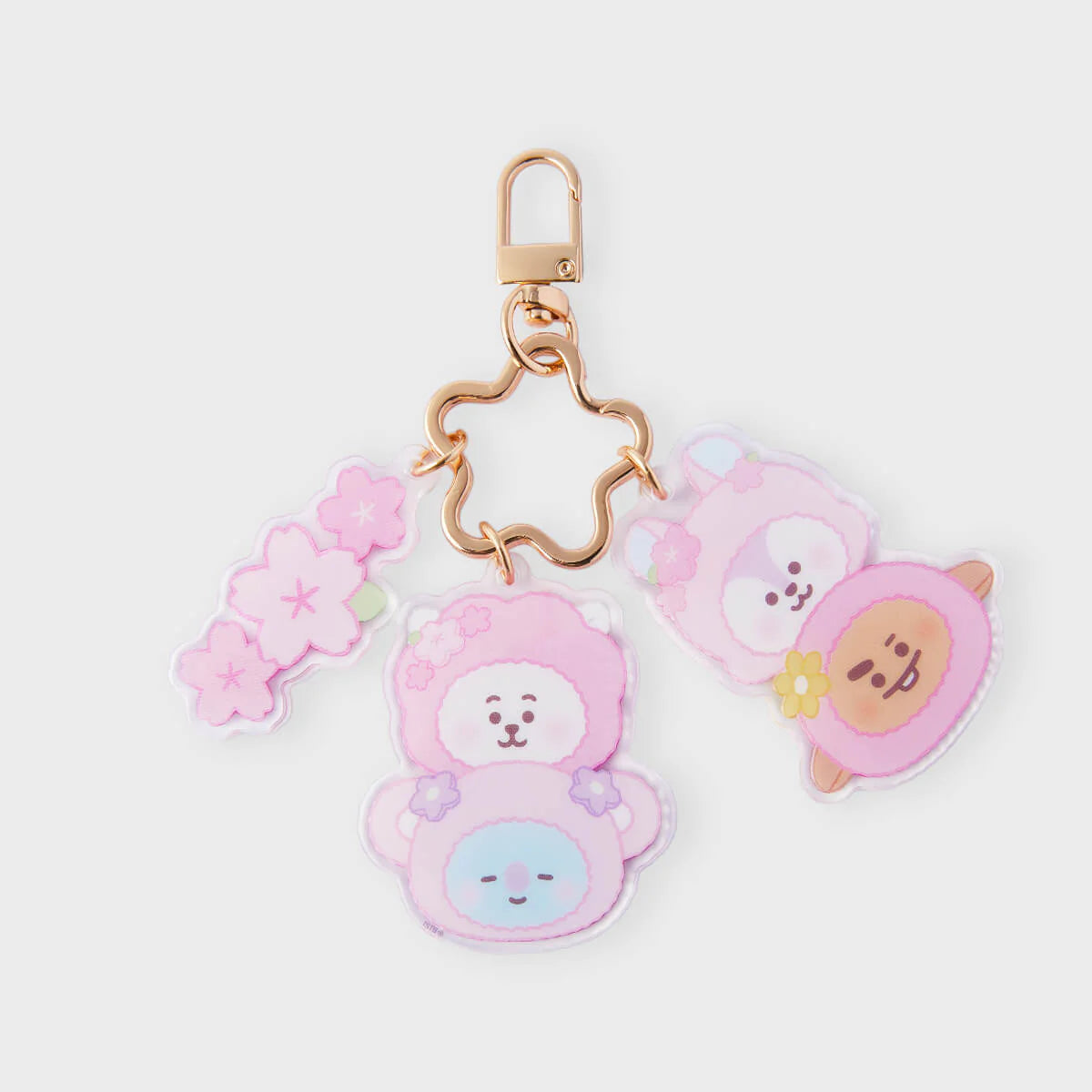 BT21 - SPRING DAYS Acrylic Keyring Ver. 2  / Official Merchandise