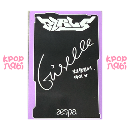 [PC] aespa - Giselle 'Girls' (Standard ver.)