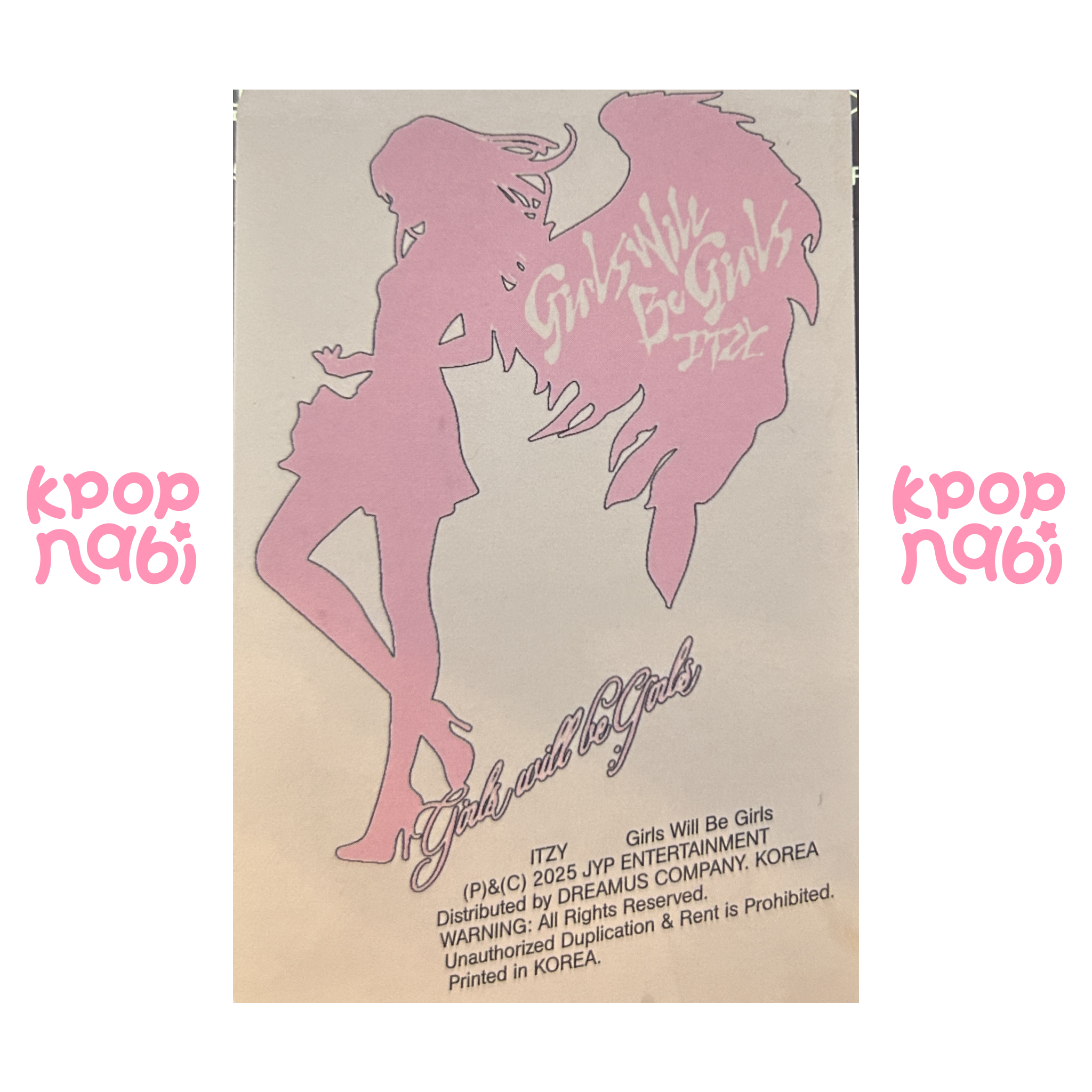 [PC] ITZY - Ryujin 'Girls Will Be Girls' (Standard ver.) FOLDER ver.