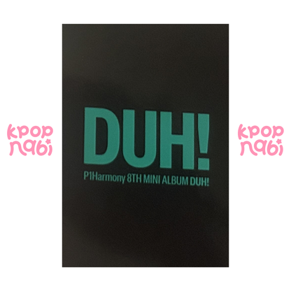 [PC] P1Harmony - Theo 'DUH!' KTOWN4U FANSIGN