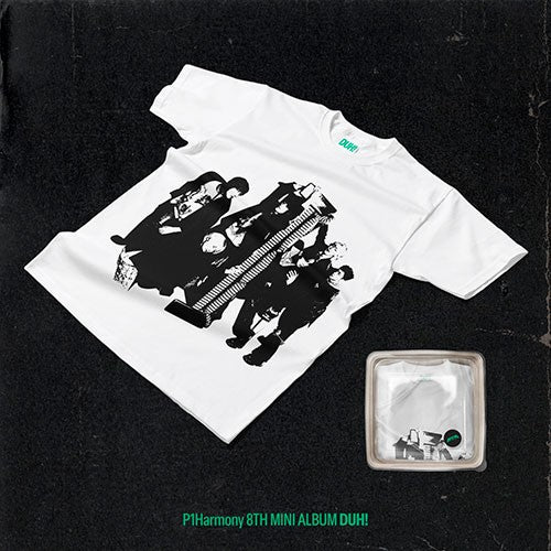 P1Harmony – 8th Mini Album 'DUH!' (Plain White T Ver.)