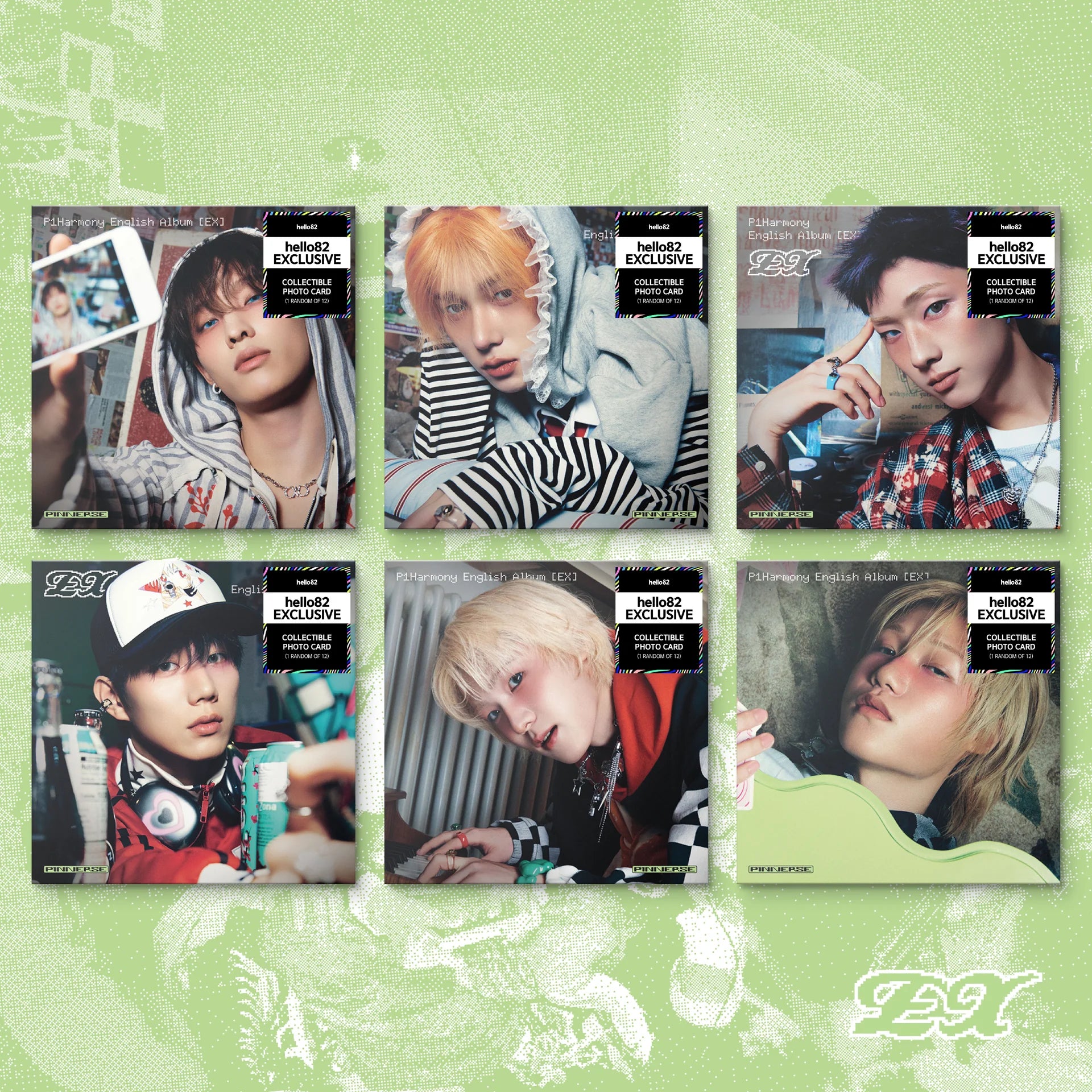 [HELLO82 EXCLUSIVE] P1Harmony - 1st English Album 'EX' (Compact ver.)