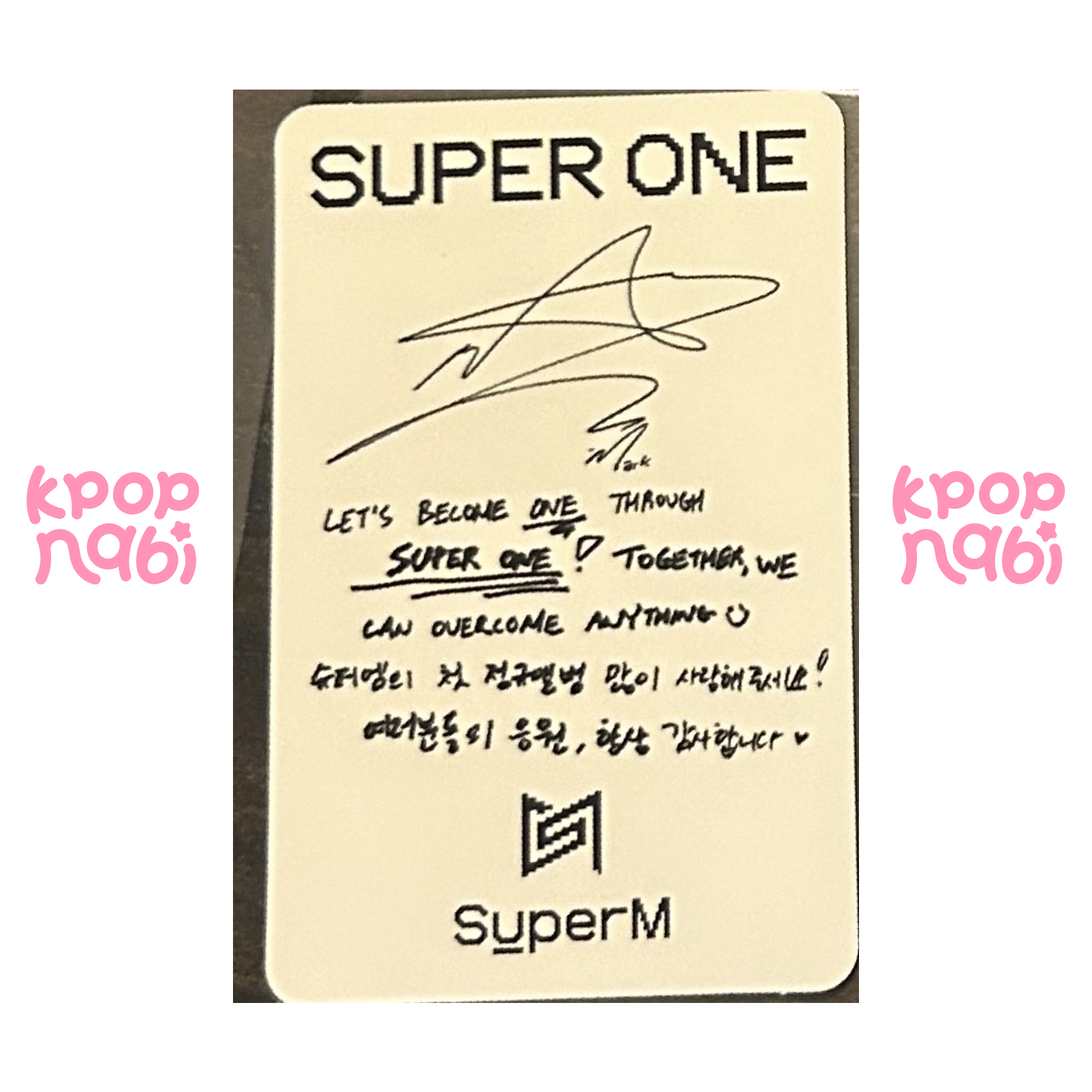 [PC] SuperM - Mark 'SUPER ONE' (ASIA ver.) SOLO ver.
