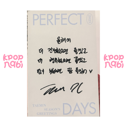 [PC] Taemin (SHINee) - 2025 Season's Greetings 'Perfect Days'