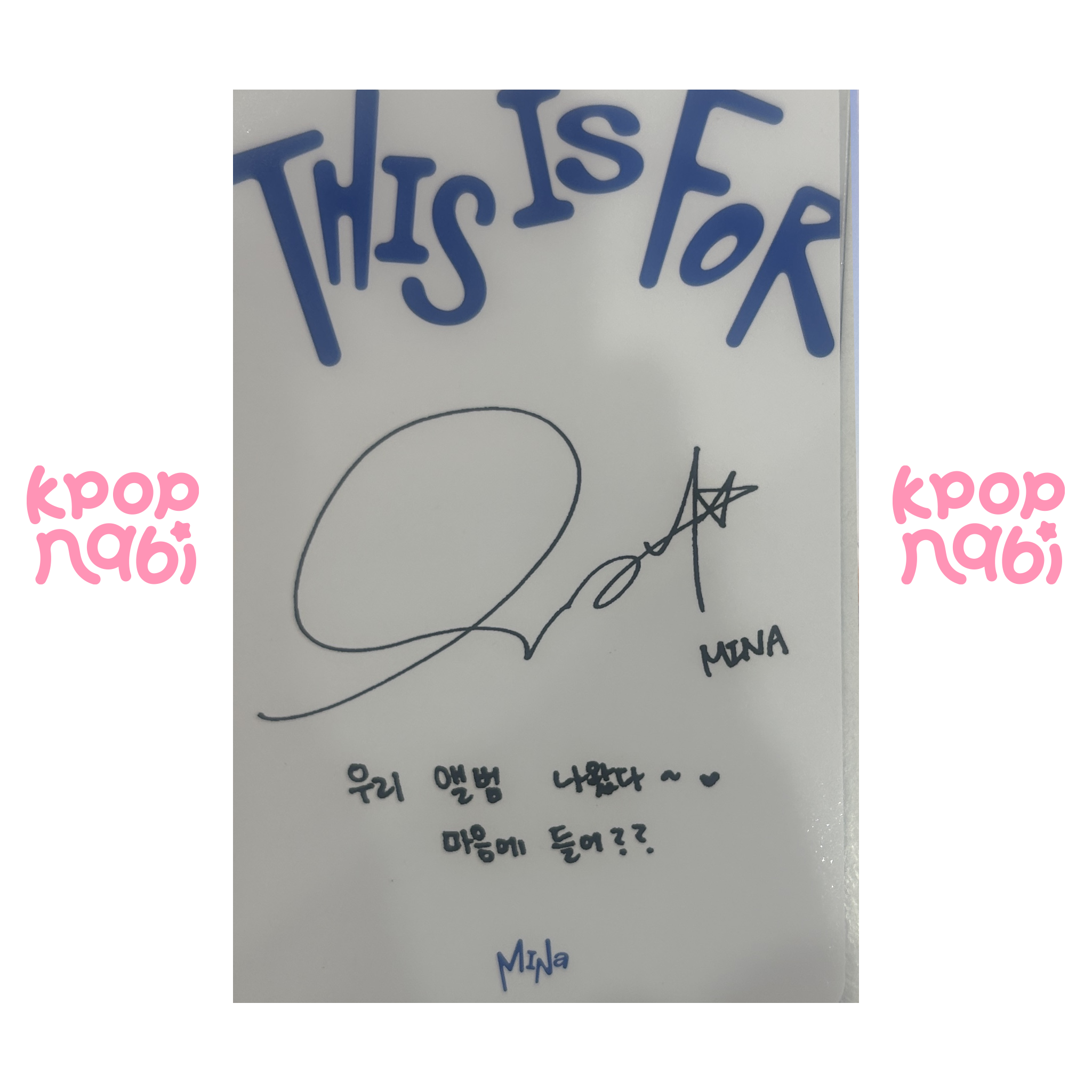 [PC] TWICE - Mina 'THIS IS FOR' (Standard ver.) #1