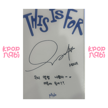 [PC] TWICE - Mina 'THIS IS FOR' (Standard ver.) #1