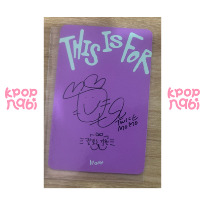 [PC] TWICE - Momo 'THIS IS FOR' (Digipack ver.)