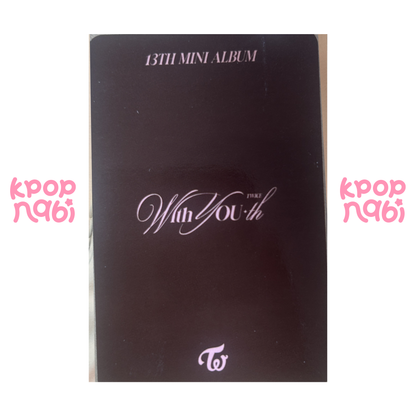 [PC] TWICE - Sana 'With YOU-th' WITHMUU POB (DIGIPACK ver.)