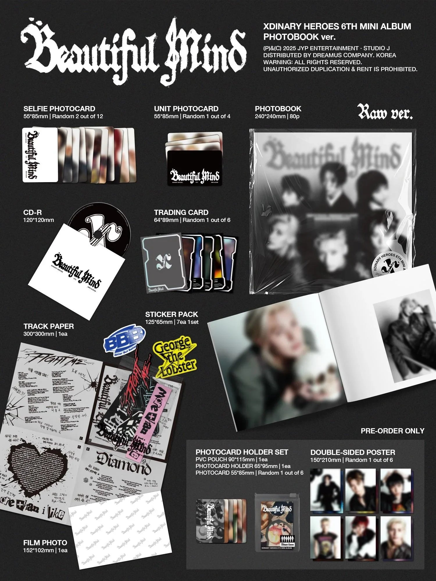 Xdinary Heroes - 6th Mini Album 'Beautiful Mind' (Photobook ver.)