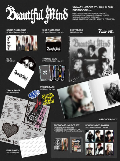 Xdinary Heroes - 6th Mini Album 'Beautiful Mind' (Photobook ver.)